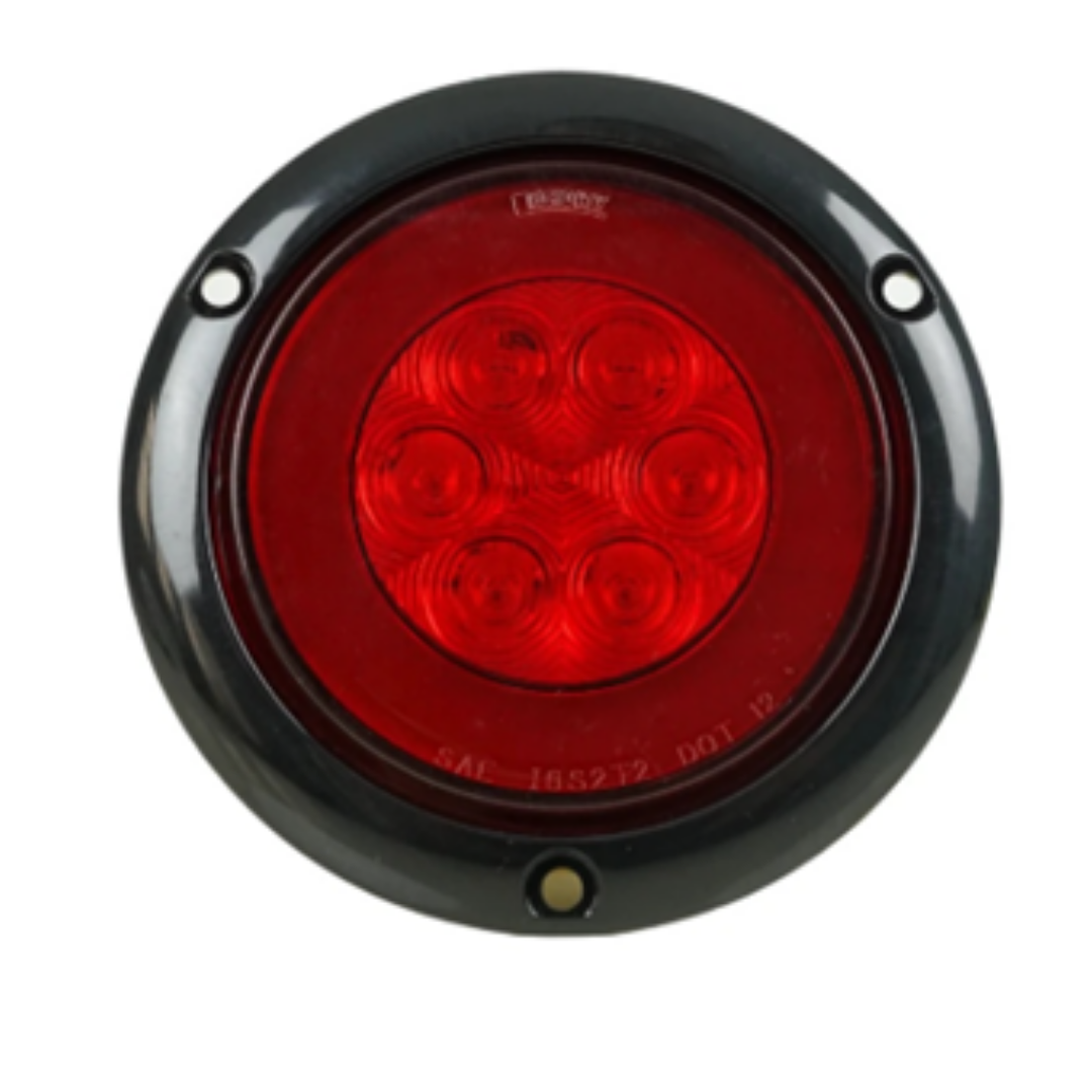 FARO POSTERIOR 6 LED GLO ROJO 4''BIVOLT