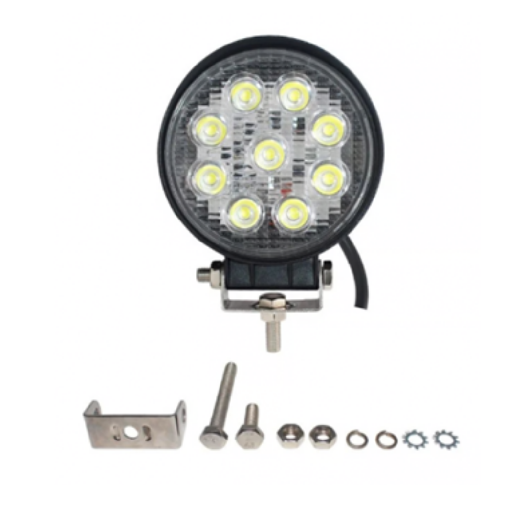 FARO PIRATA REDONDO DELGADO 9LED BLANCO