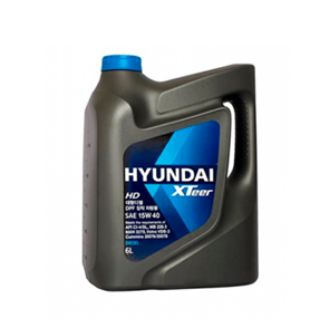 ACEITE HYUNDAI 15W40 SINTÉTICO PARA MOTOR DIESEL, 6 LTS
